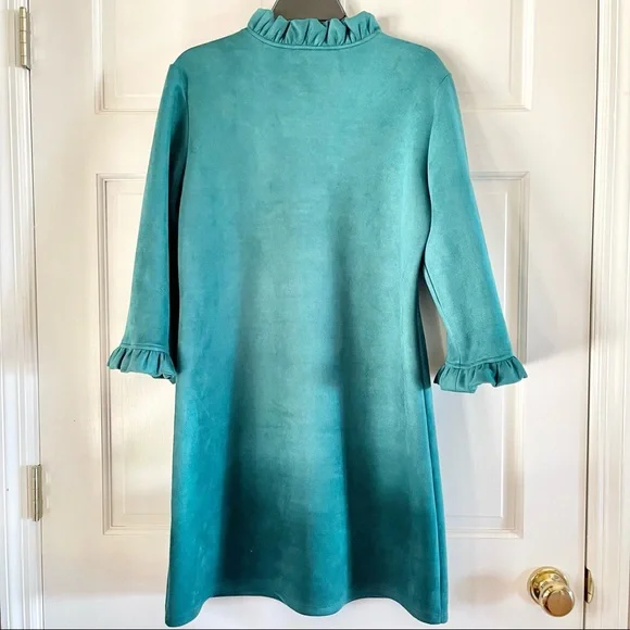 Jude Connally Aqua Long Sleeve Dress - Picture 3 of 15